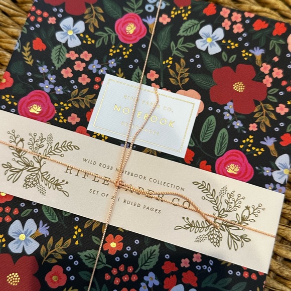 Rifle paper co 3 X WILD ROSE Notebook collection Ruled pages DISCONTINUED - Picture 4 of 10